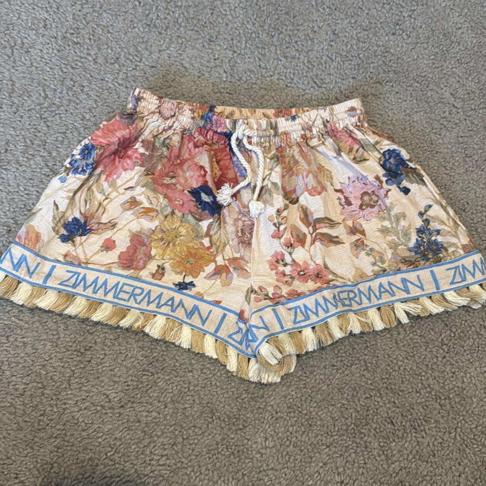 Zimmermann girls cotton floral short